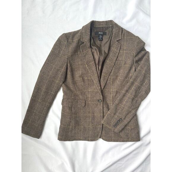 BODY By VICTORIA SECRET Brown Blazer Size 12 - Picture 4 of 9